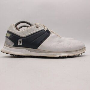 FootJoy Pro SL Carbon Men's 9 M White/Navy/Silver Spikeless Golf Shoes 53082